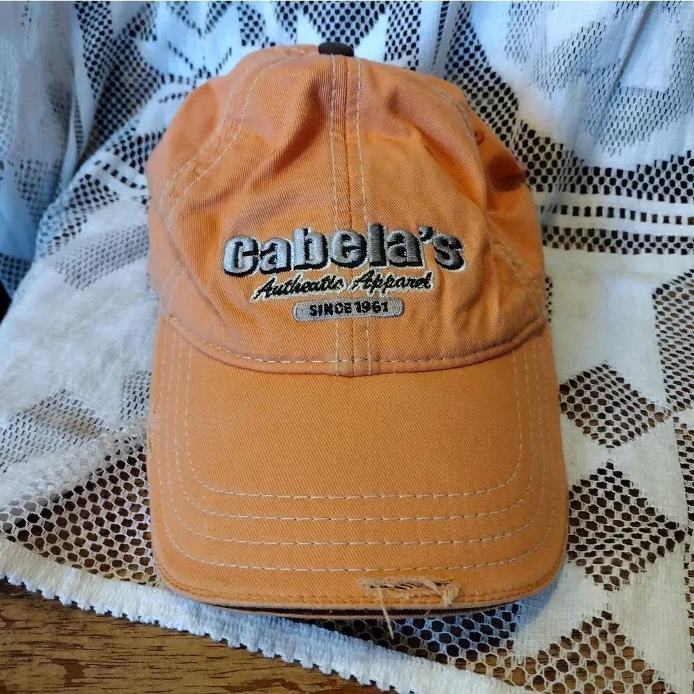 Cabela's distressed cap